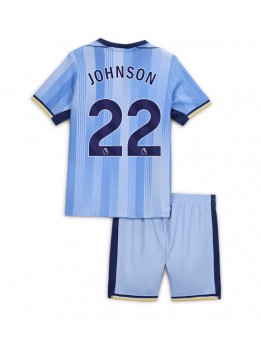 Billige Tottenham Hotspur Brennan Johnson #22 Bortedraktsett Barn 2024-25 Kortermet (+ Korte bukser)